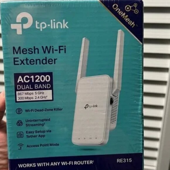 **Factory Sealed** TP-Link AC1200 Home WiFi internet Range MESH Extender(RE315) - Picture 1 of 11